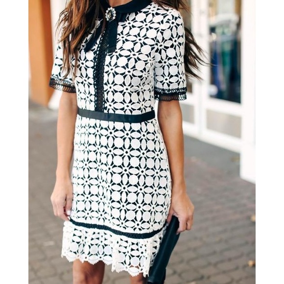 Queensland Embellished Crochet Lace Dress - Picture 6 of 8